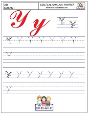 z harfi çizgi çalışması